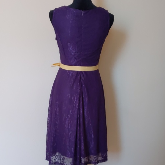 Floral Lace Sleeveless Party Dress (bx#9) - Picture 3 of 8